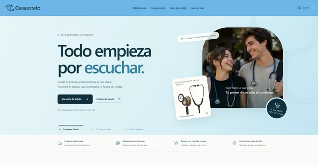 Casa Esteto · captura de interfaz