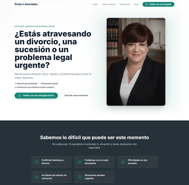 Prieto & Asociados · captura de interfaz