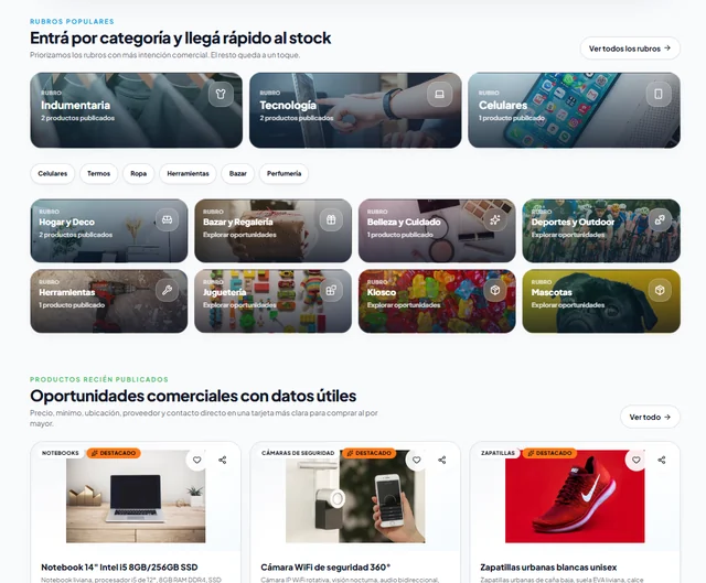 Stockeate · captura de interfaz
